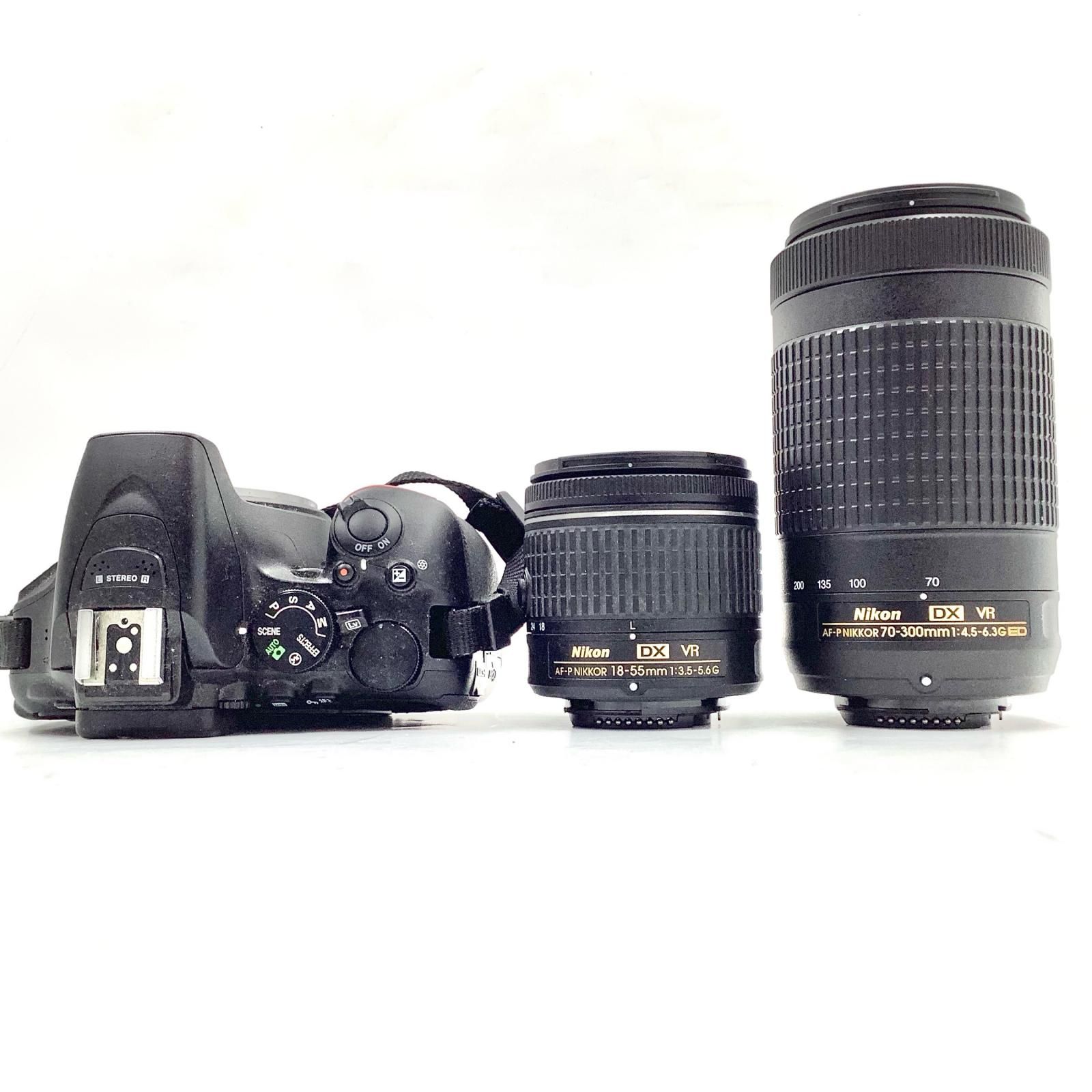 全額返金保証】【最速発送】Nikon デジタル一眼 D5600 ダブルズーム