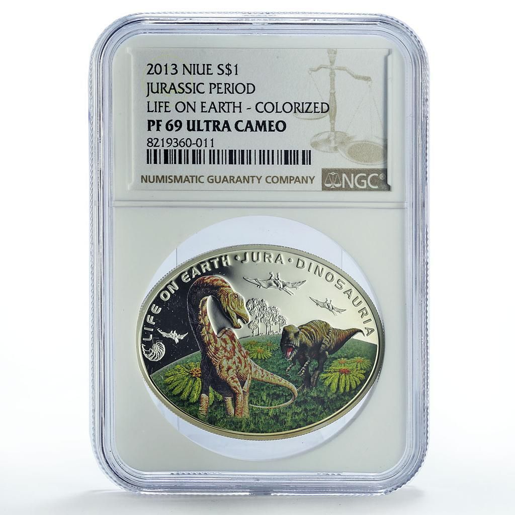 ニウエ 1ドル ジュラ紀 地球 恐竜 動物相 PF69 NGC 銀貨 2013年 - メルカリ