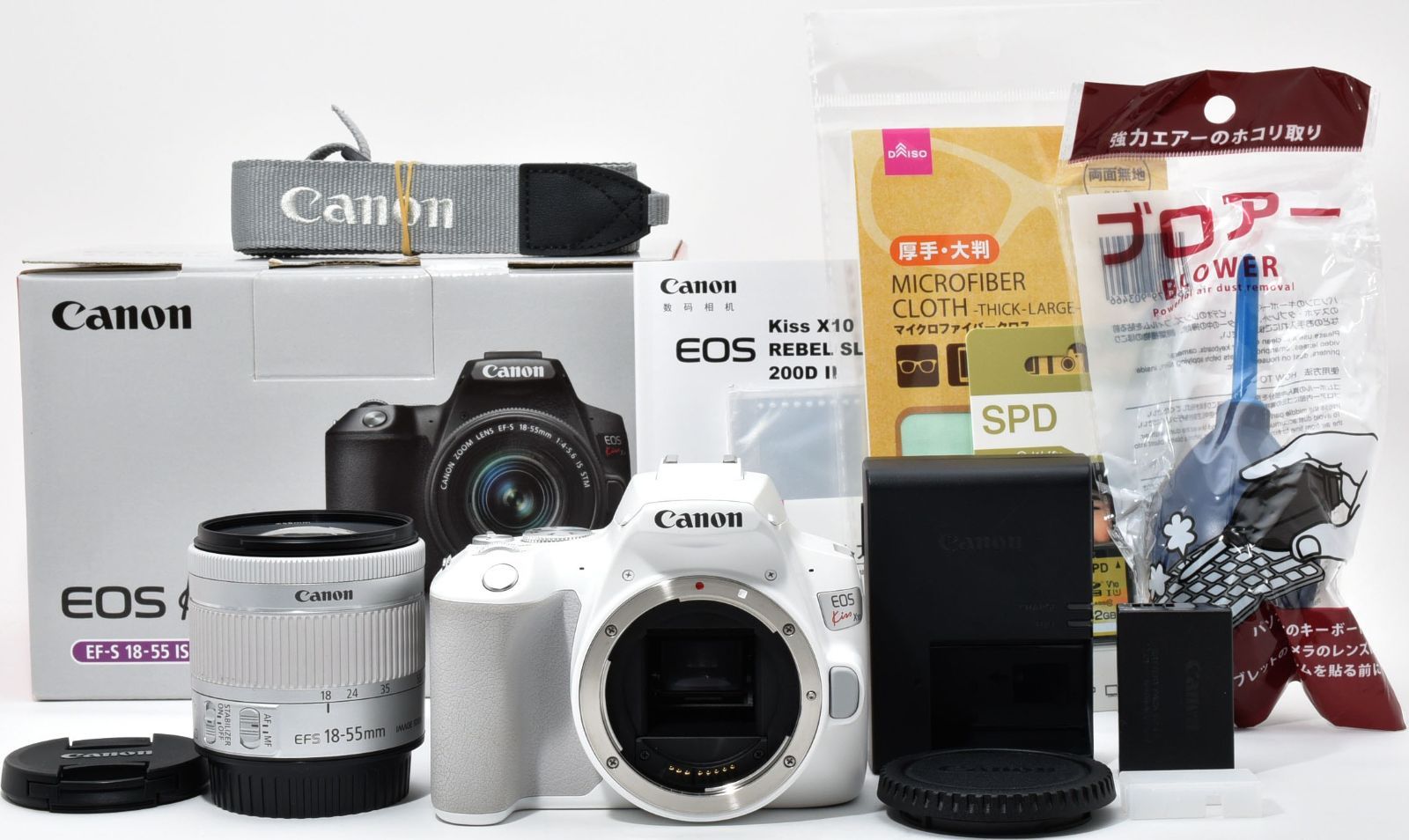 キヤノン デジタル一眼 CANON EOS Kiss X10 ホワイト レンズキット