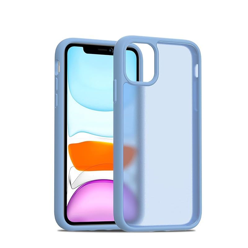 iPhone 11 ケース 耐衝撃 半透明 軽量 薄型 人気 PC 傷防止 滑り止め