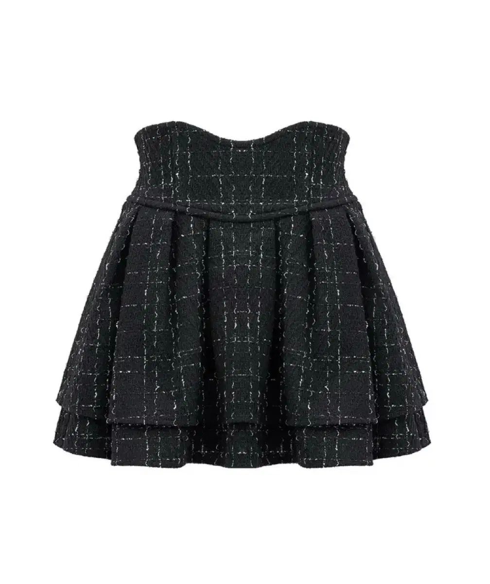 販売 ミシェルマカロン ツイード ブラック スカート s スナ系 地雷系 量産型