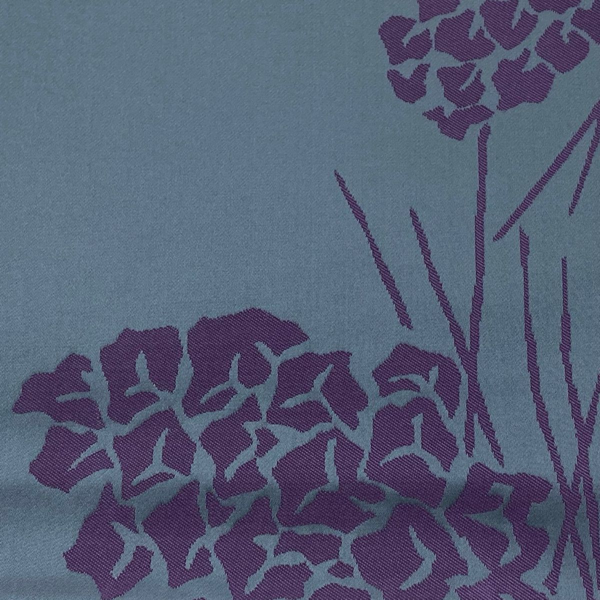 美品】 袋帯 逸品 辻村ジュサブロー 落款 松笠 青灰色 六通 正絹