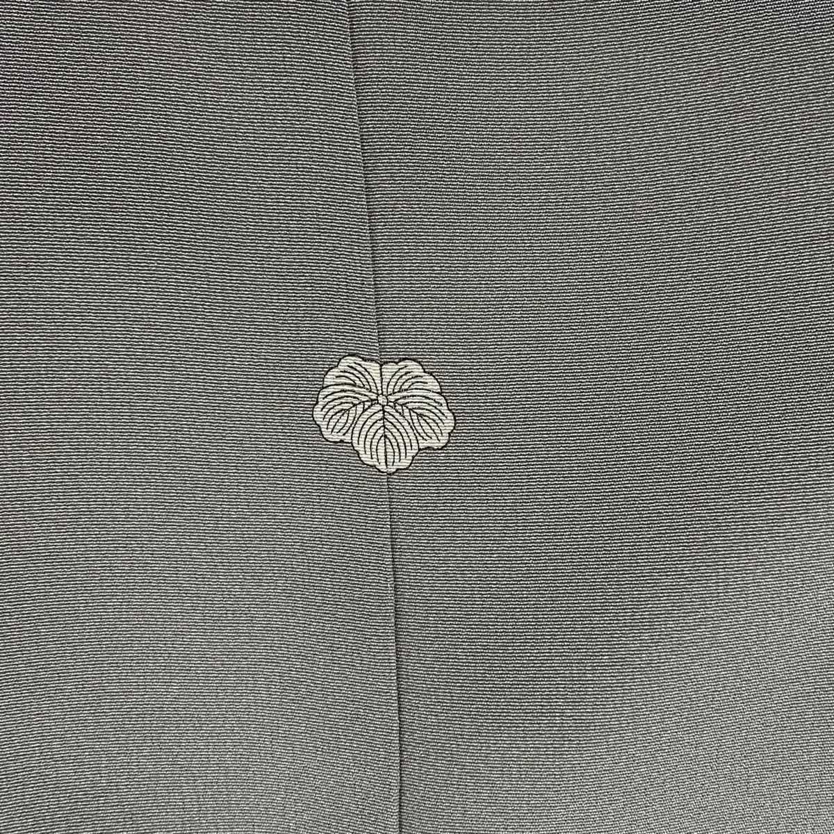  色留袖 身丈161 5 cm 裄丈66 M 袷 人間国宝 福田喜重 落款 扇子 刺繍 金彩 灰色 正絹 三つ紋 色留袖 着物