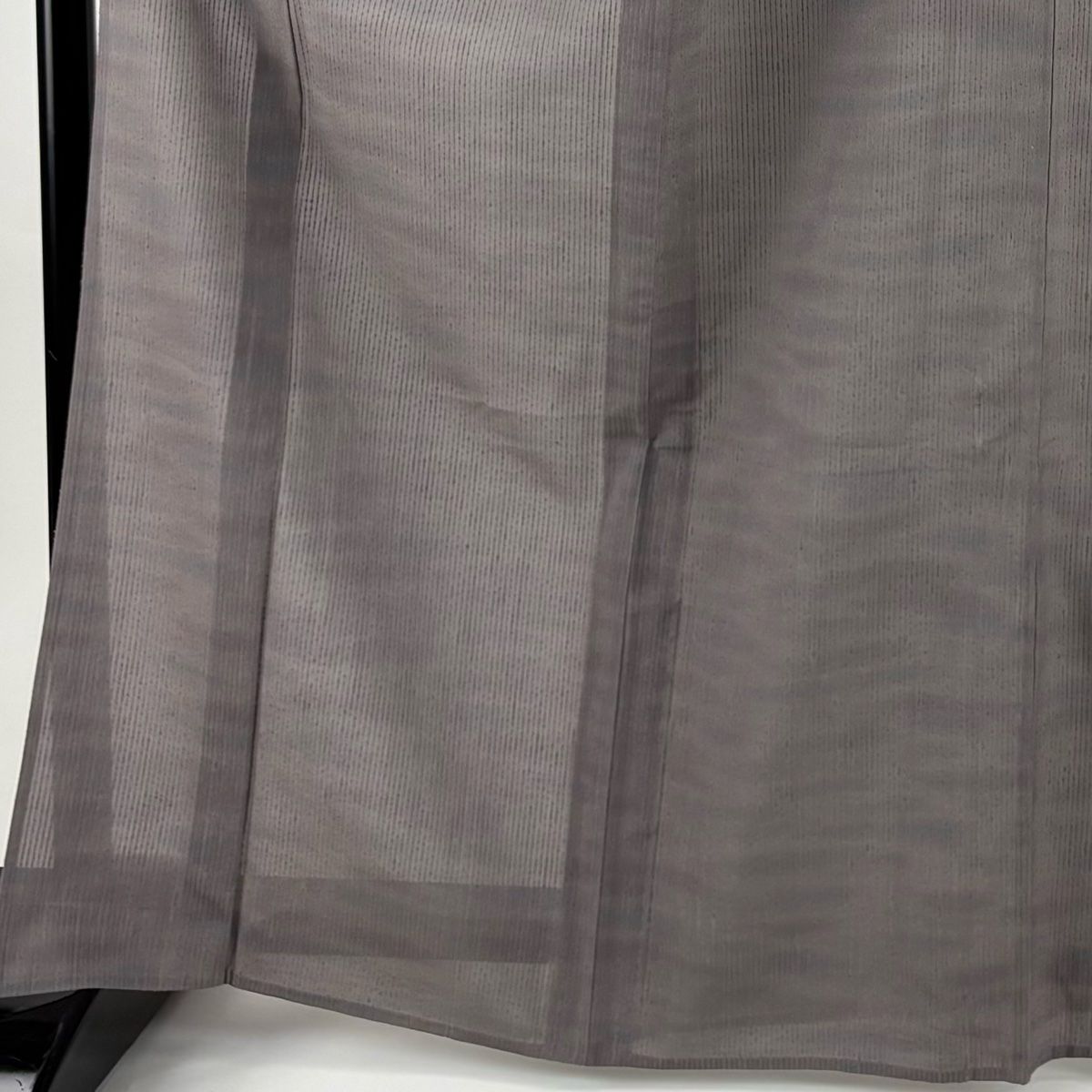 小紋 身丈167 cm 裄丈66 M 単衣 大島紬地 証紙 霞 灰色 正絹