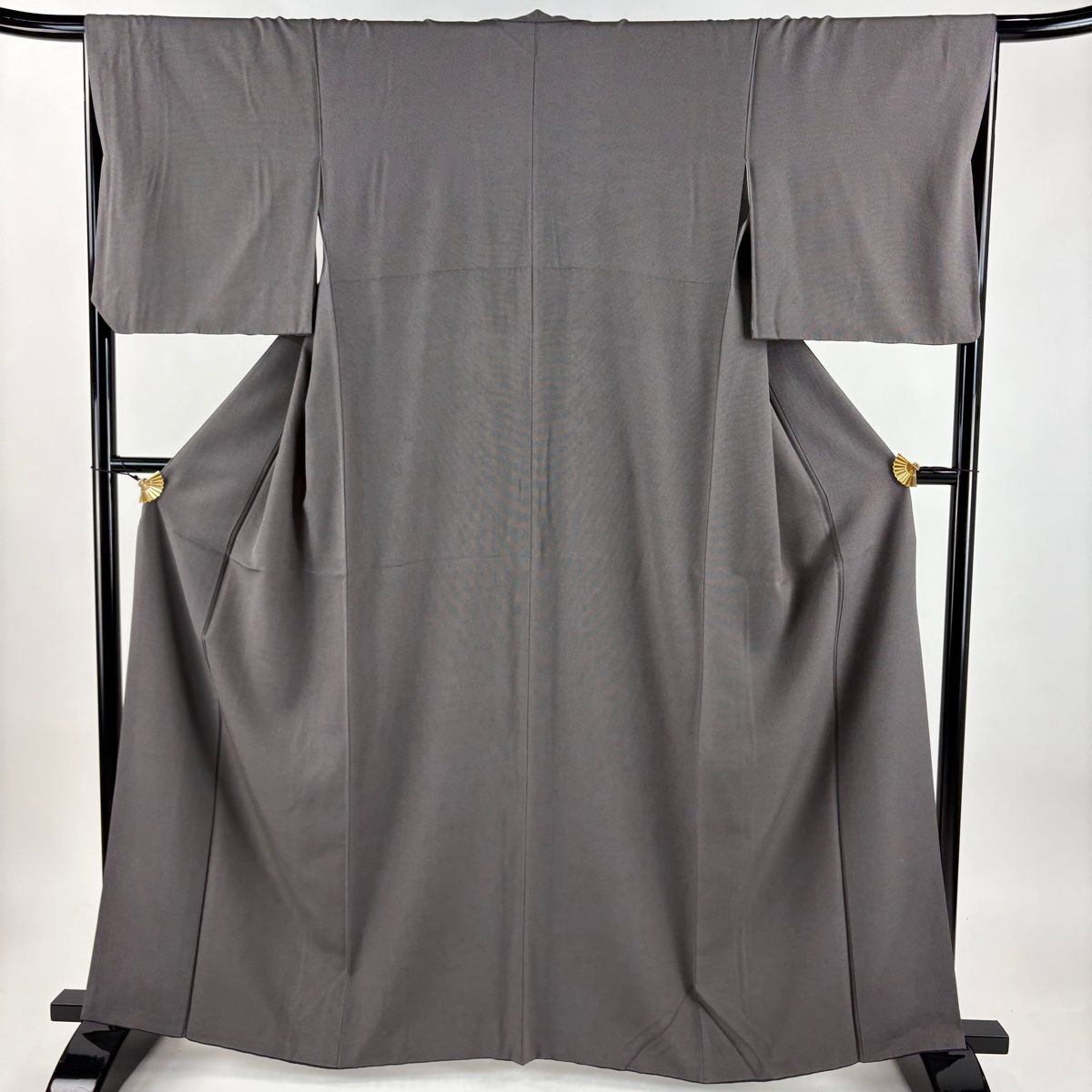 江戸小紋 身丈163 cm 裄丈66 M 袷 行儀 黒灰 正絹