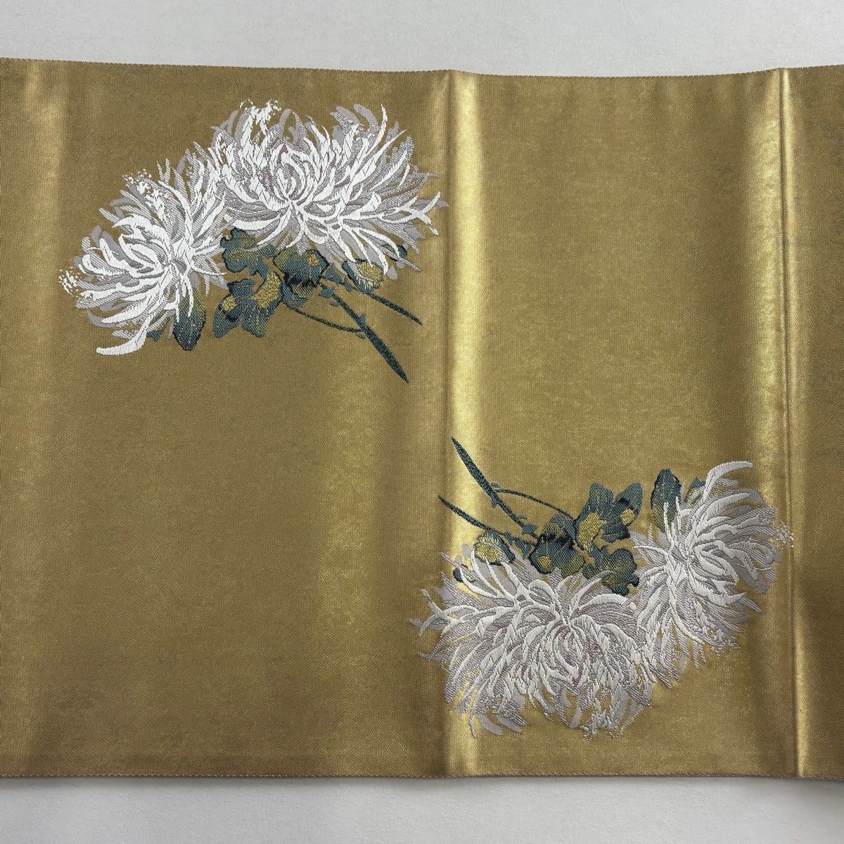 袋帯 秀品 乱菊 箔 唐織 金色 お太鼓柄 正絹 【中古】 - メルカリ