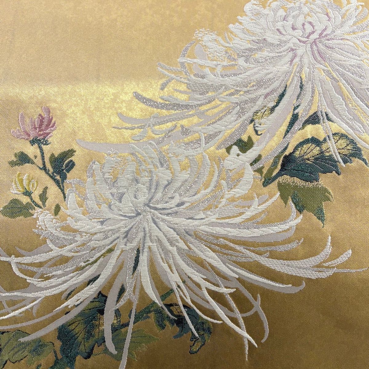 袋帯 秀品 乱菊 箔 唐織 金色 お太鼓柄 正絹 【中古】 - メルカリ