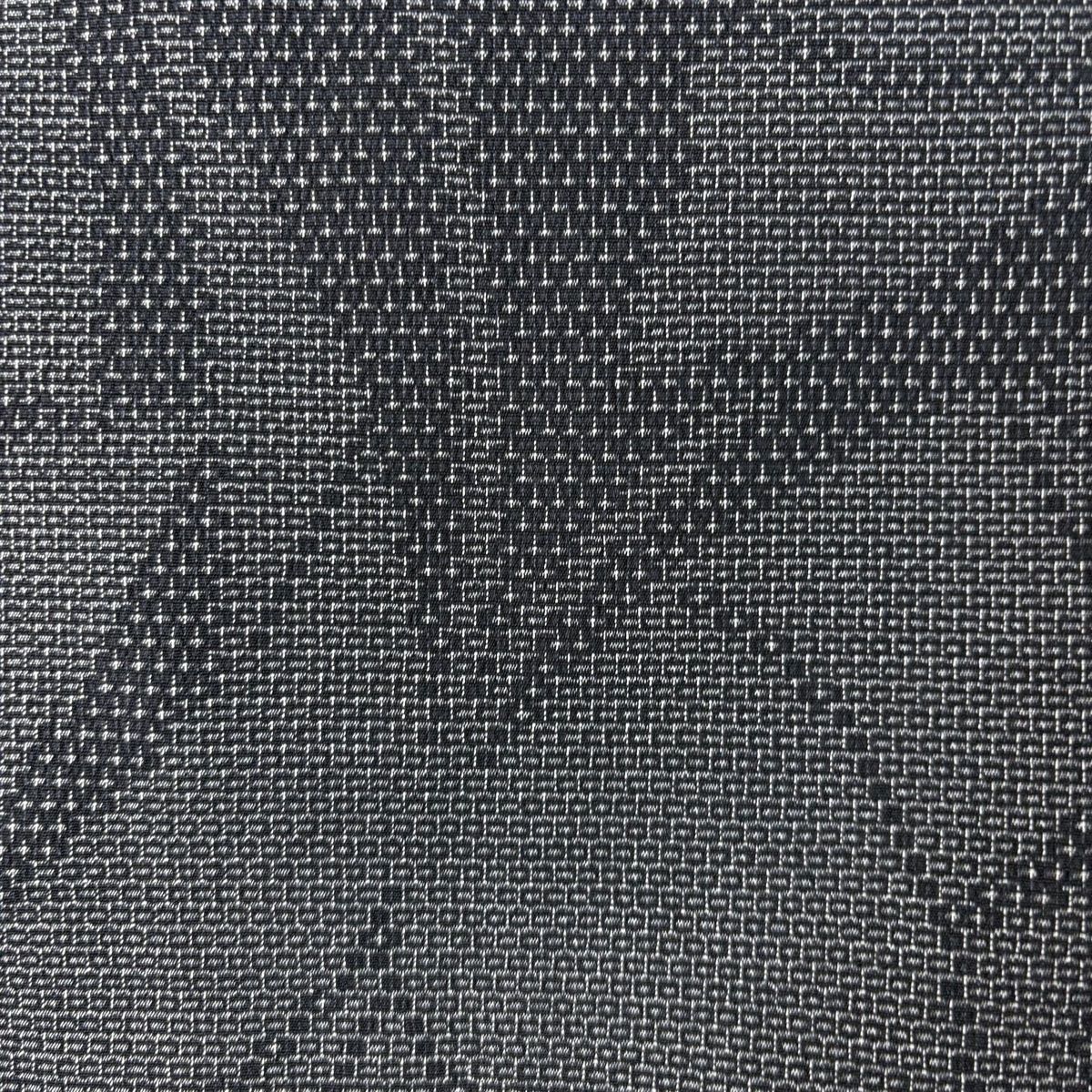  お召 身丈157 cm 裄丈63 S 袷 本塩沢 やまだ織 証紙 蝶 亀甲絣 黒 正絹 その他 着物