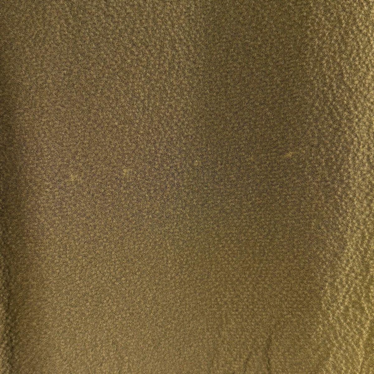  訪問着 身丈151.5 cm 裄丈62 S 袷 吉乃一廉 落款 辻が花 金彩 ぼかし 茶緑色 正絹 訪問着 付け下げ 着物