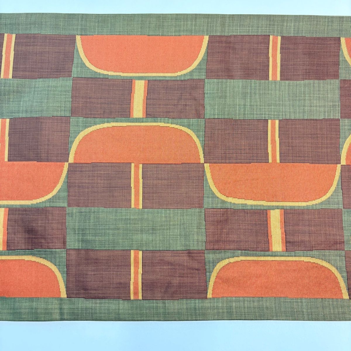 幾何学模様 鶯色