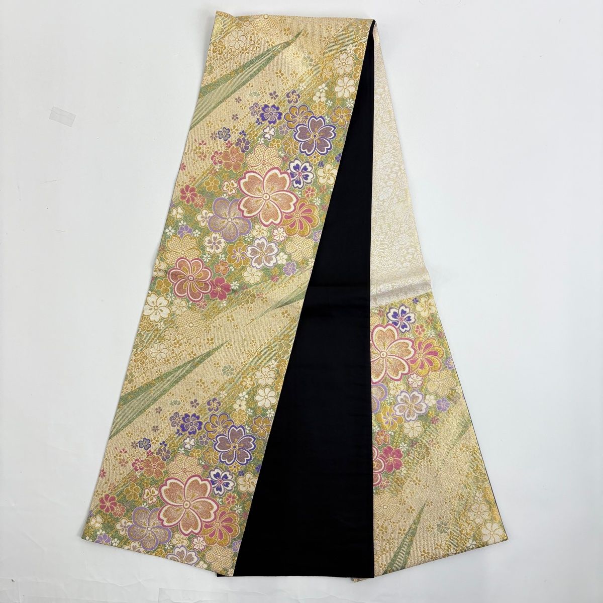 振袖 身丈161.5cm 裄丈68cm L 袷 袋帯フルセット やまと 桜 花びら 