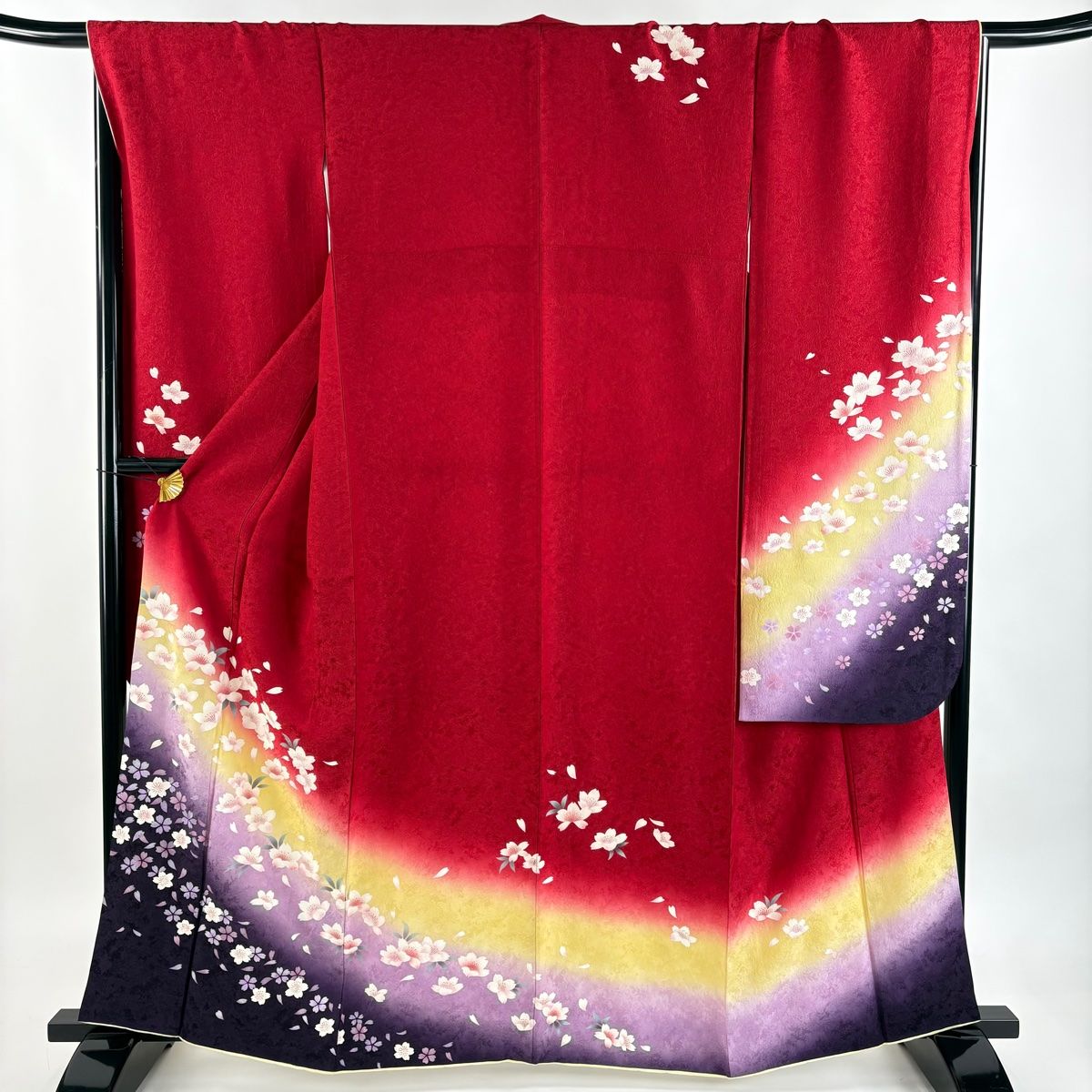 振袖 身丈161.5cm 裄丈68cm L 袷 袋帯フルセット やまと 桜 花びら