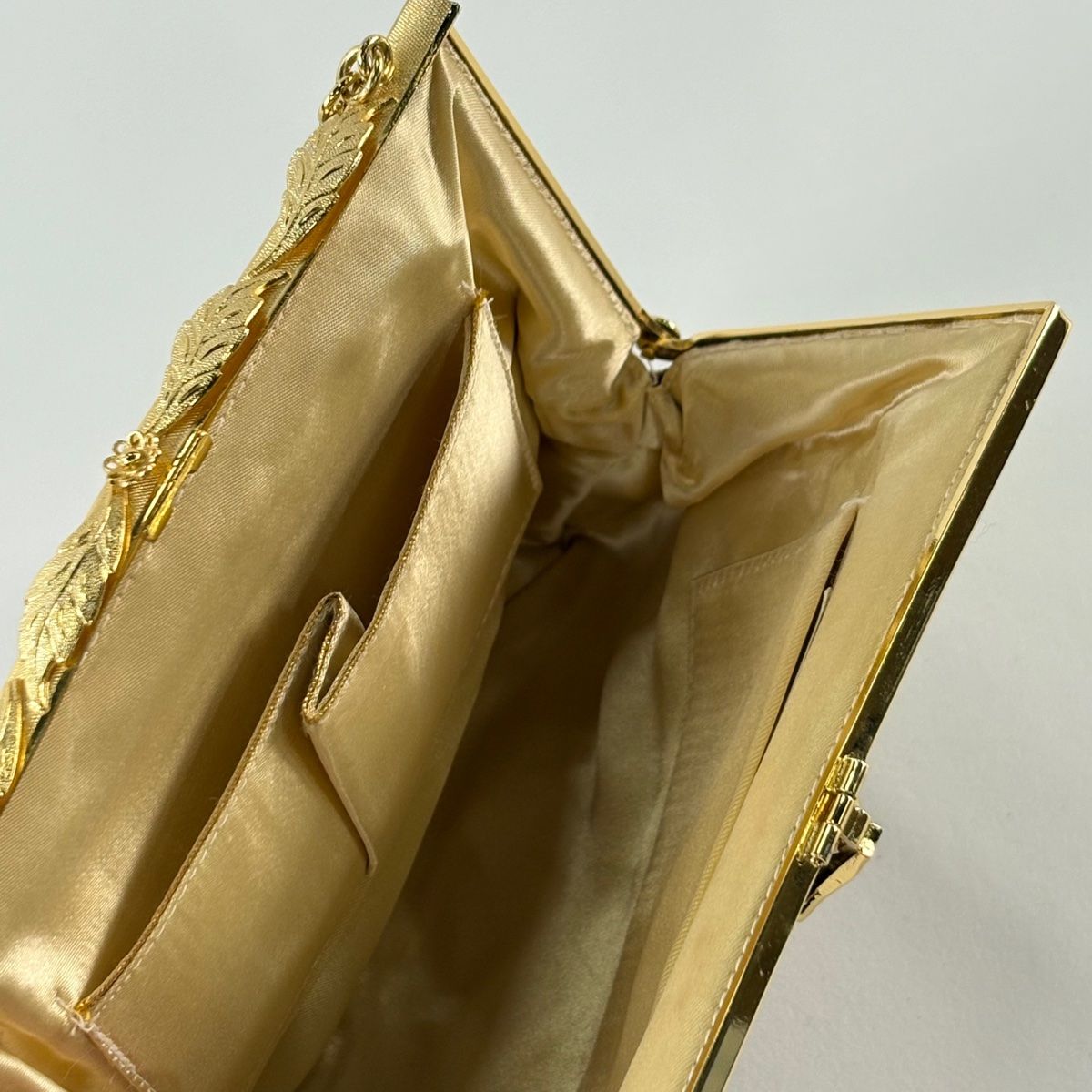  和装バッグ 優品 ビーズバッグ フォーマル 幾何学 茶色 ビーズ 和装小物 和装用バッグ 着物 浴衣