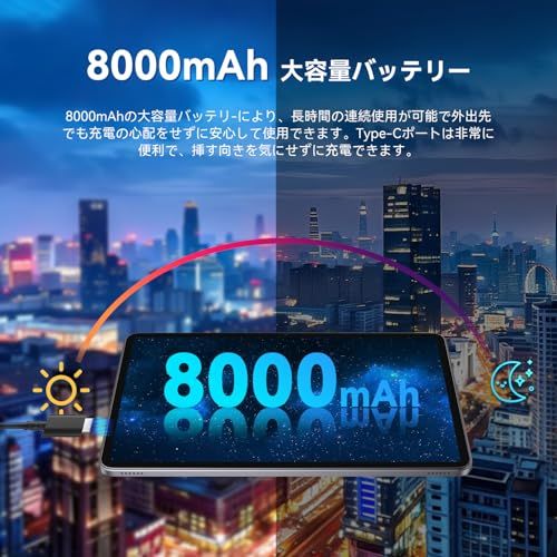  12インチ タブレット Android 15 PCモード 解像度 2 K IPS大画面 24 GB 128 1 TB拡張 8000 mAh Type-C充電 T 606 8コア CPU Antutu 240 000点 アンドロ 289 a 4 bd オイルボトル その他 キッチン 食器