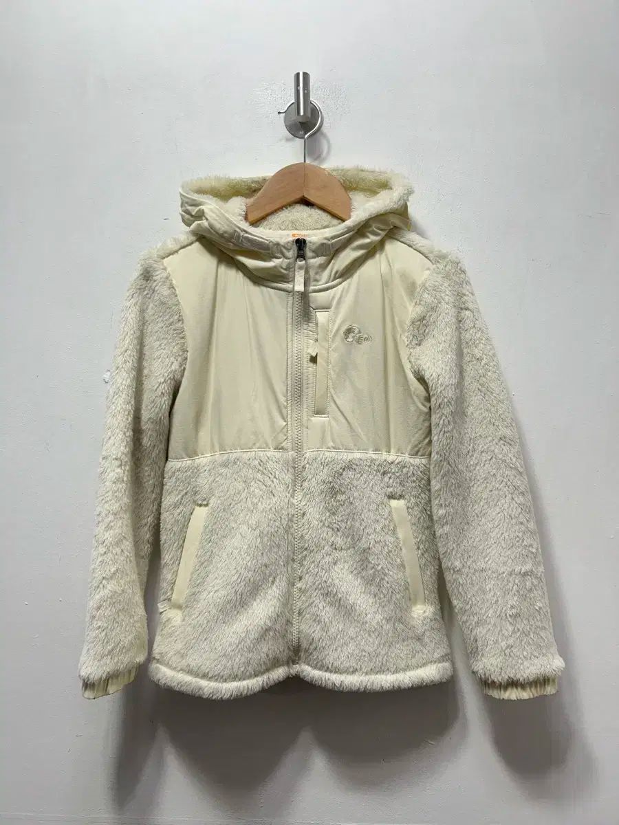 NEPA キッズ フリース フードジップアップ アイボリー 130