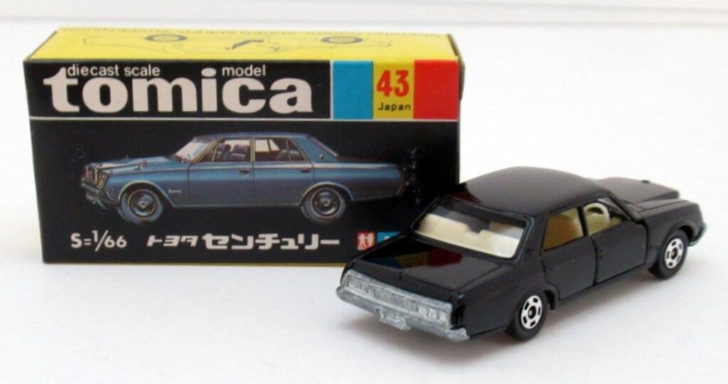 トミー トミカ黒箱 トヨタ センチュリー 黒 アイボリー内装 1 H リブ付き 43 5