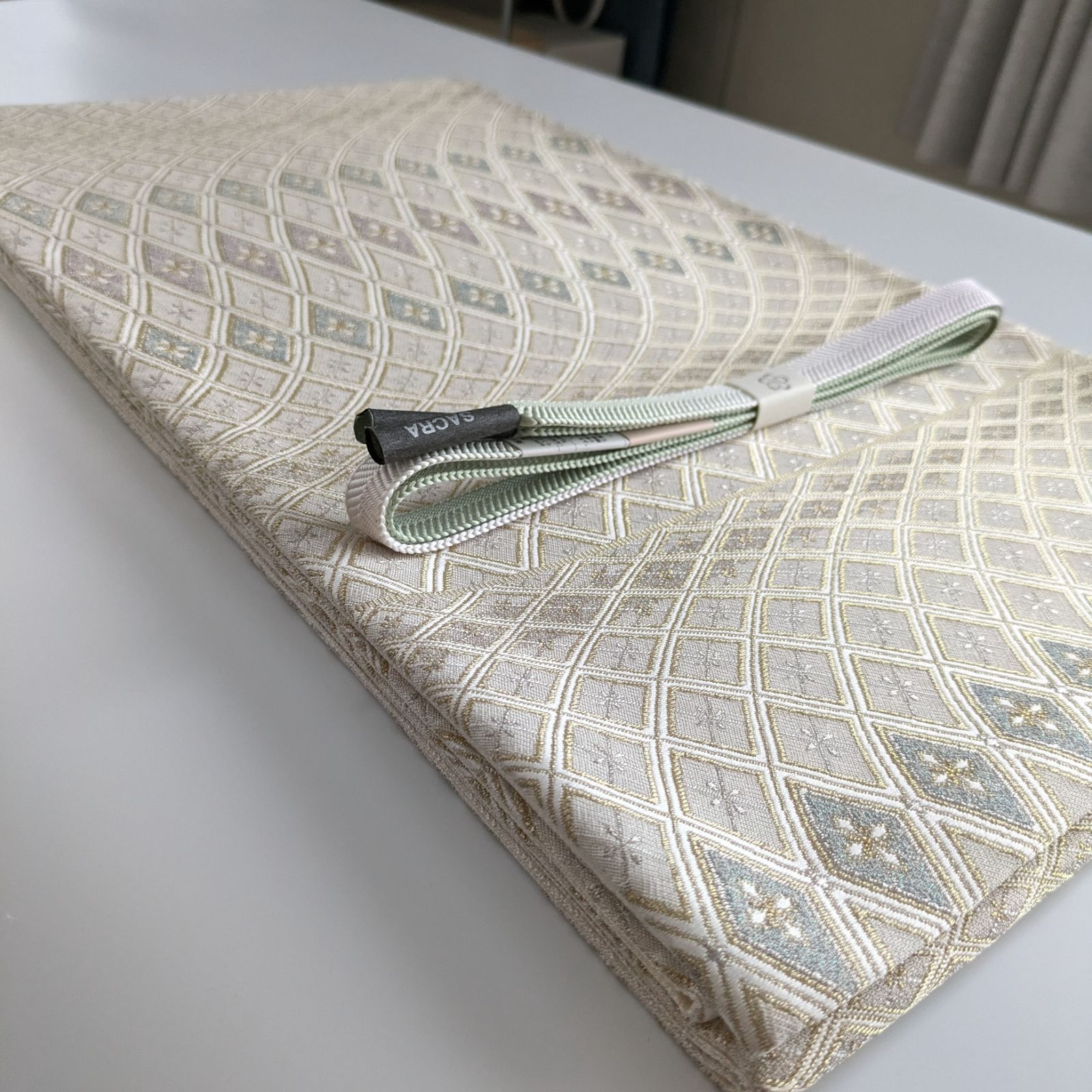 正絹西陣織まいづる金糸銀糸花菱文様高級袋帯 - メルカリ