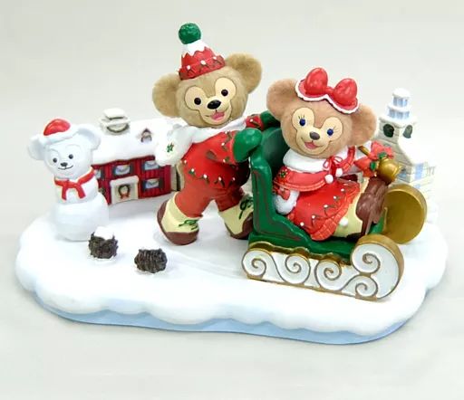 中古】フィギュア ダッフィー＆シェリーメイ(2013年 クリスマス
