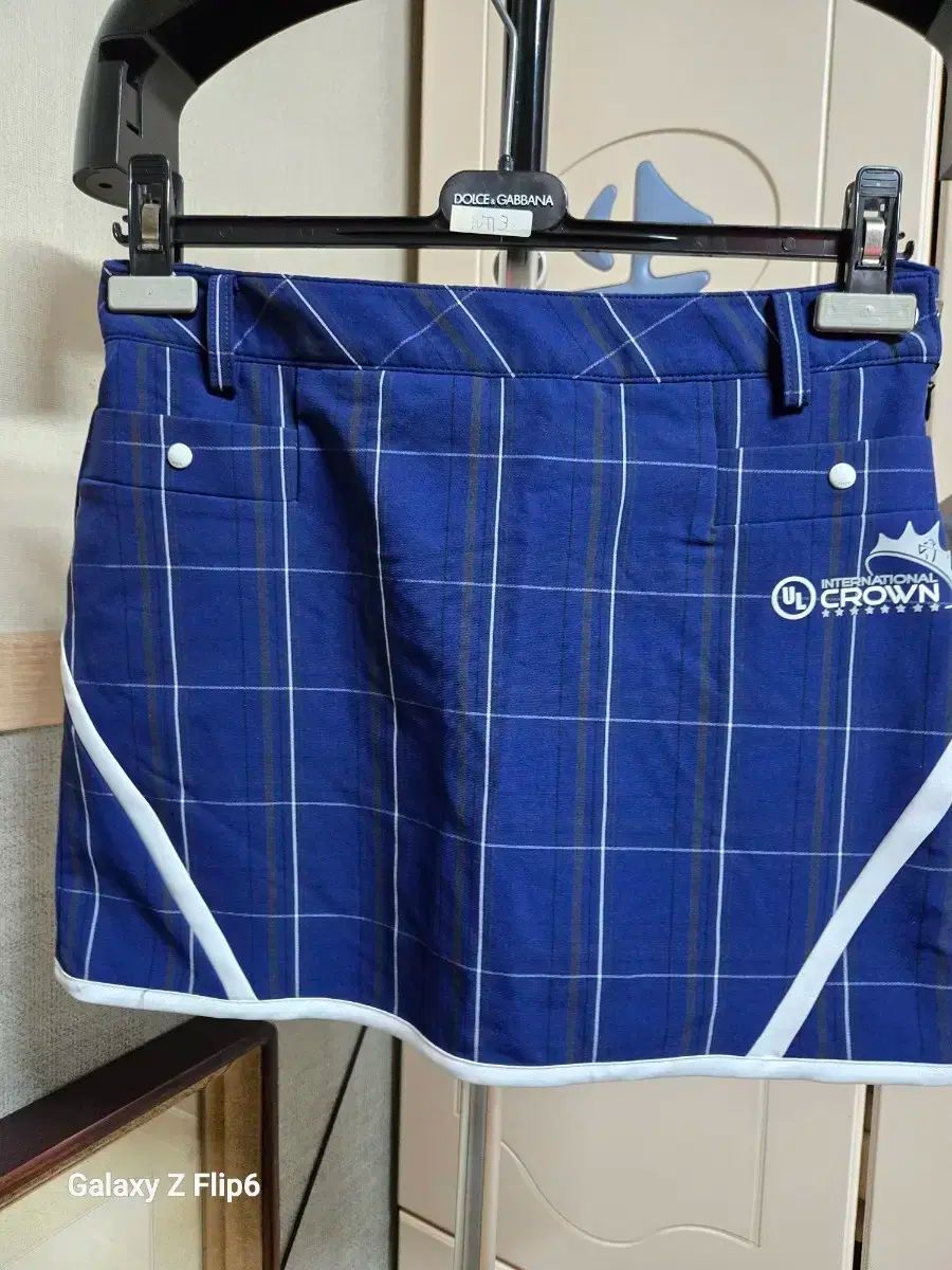 UL Crown ブルー CHECK ゴルフ スカート
