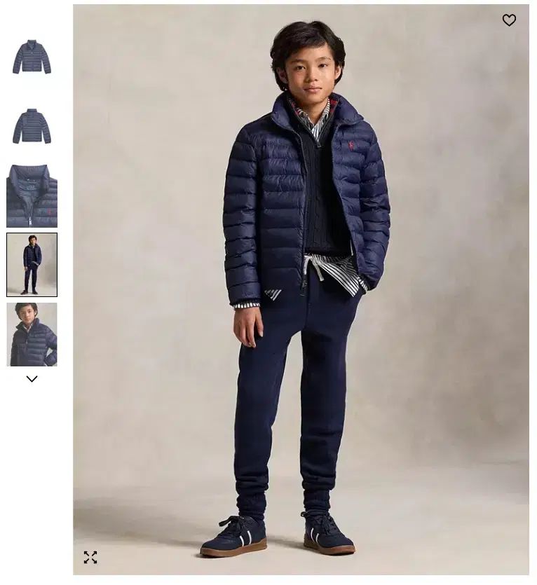 ポロ BOYS PLANET ボイプラ 軽量ダウン アウター ネイビー XL