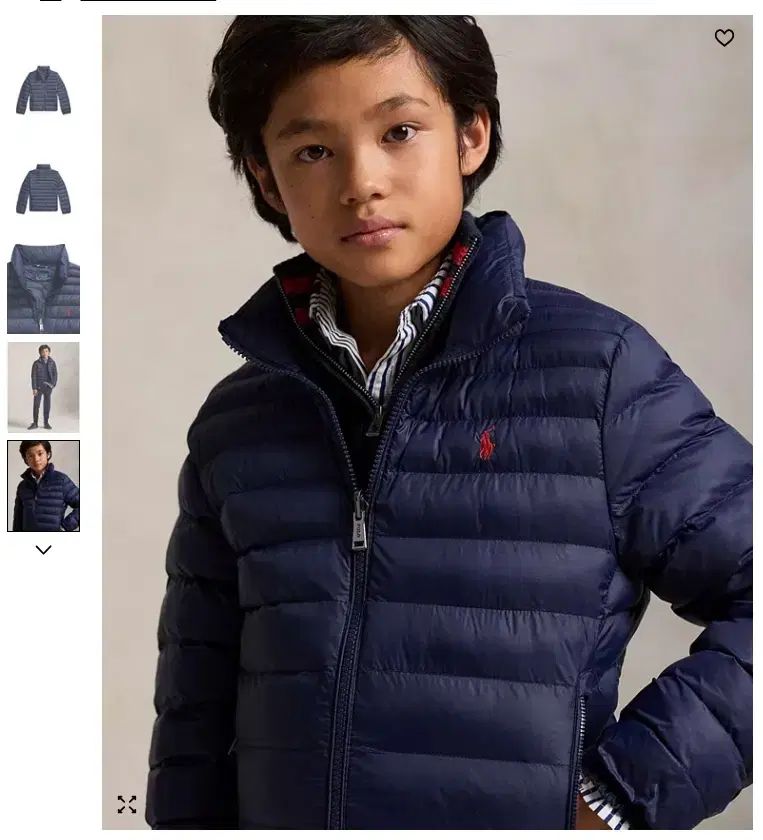 ポロ BOYS PLANET ボイプラ 軽量ダウン アウター ネイビー XL