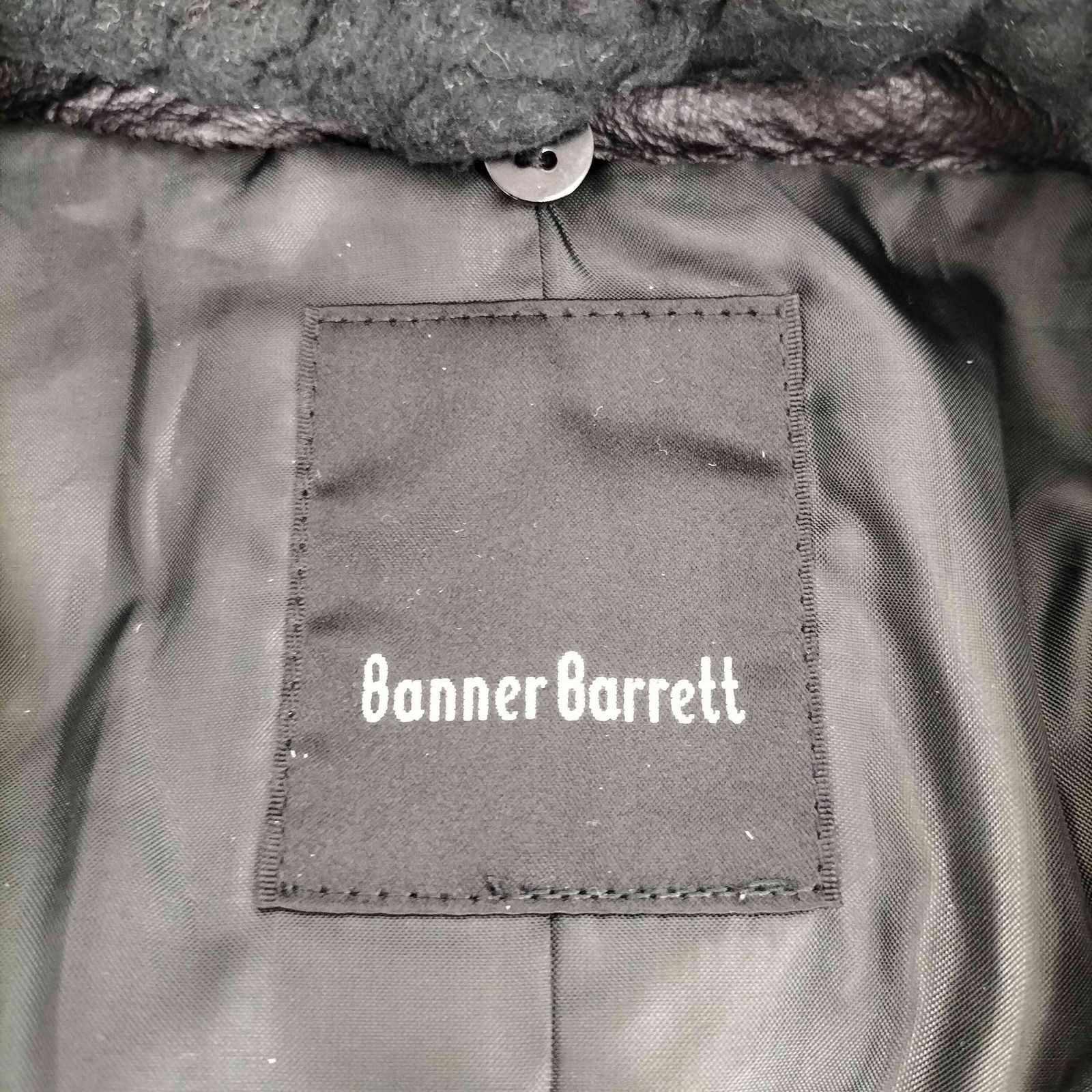 バナーバレット Banner Barrett 襟ボアラムレザーダブルライダース