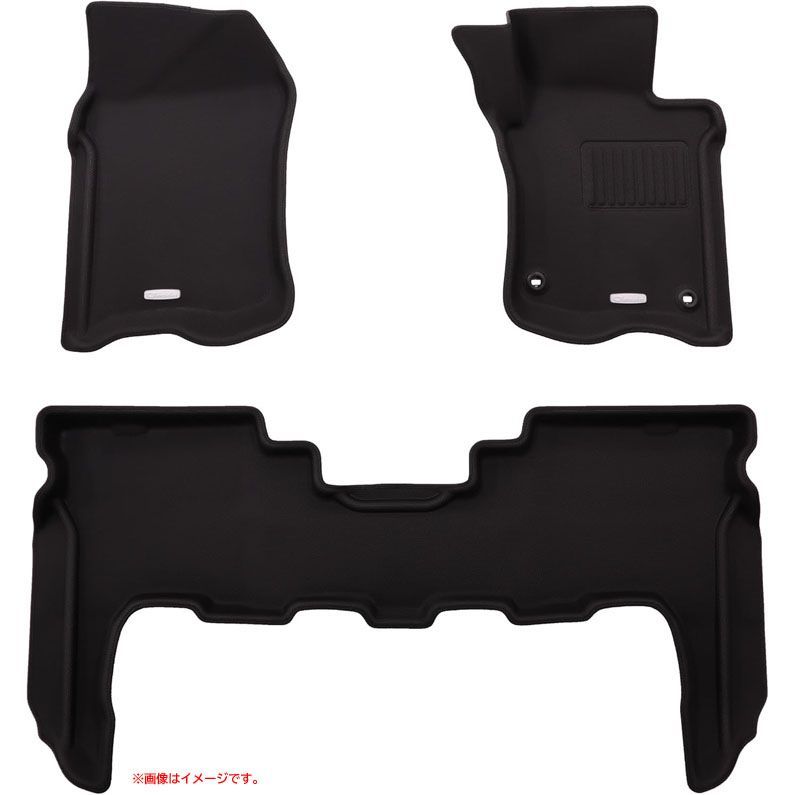 D 9802 フロアマット 立体タイプ 1台分セット ランドクルーザー70 R 5 2025 11～ GDJ 76 W ラバータイプ ブラック ET 1007 クラッツィオ