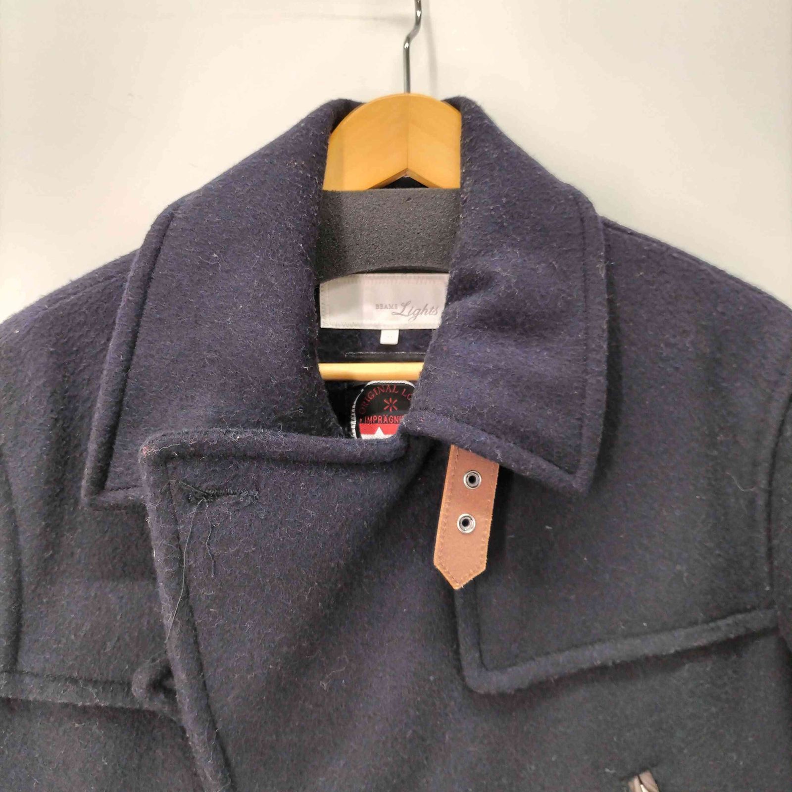 [新品同様]BEAMSLightsイタリアMTT製 Pコート ビームスライツ BEAMS Lights イタリアMTT製 ウールブレンド