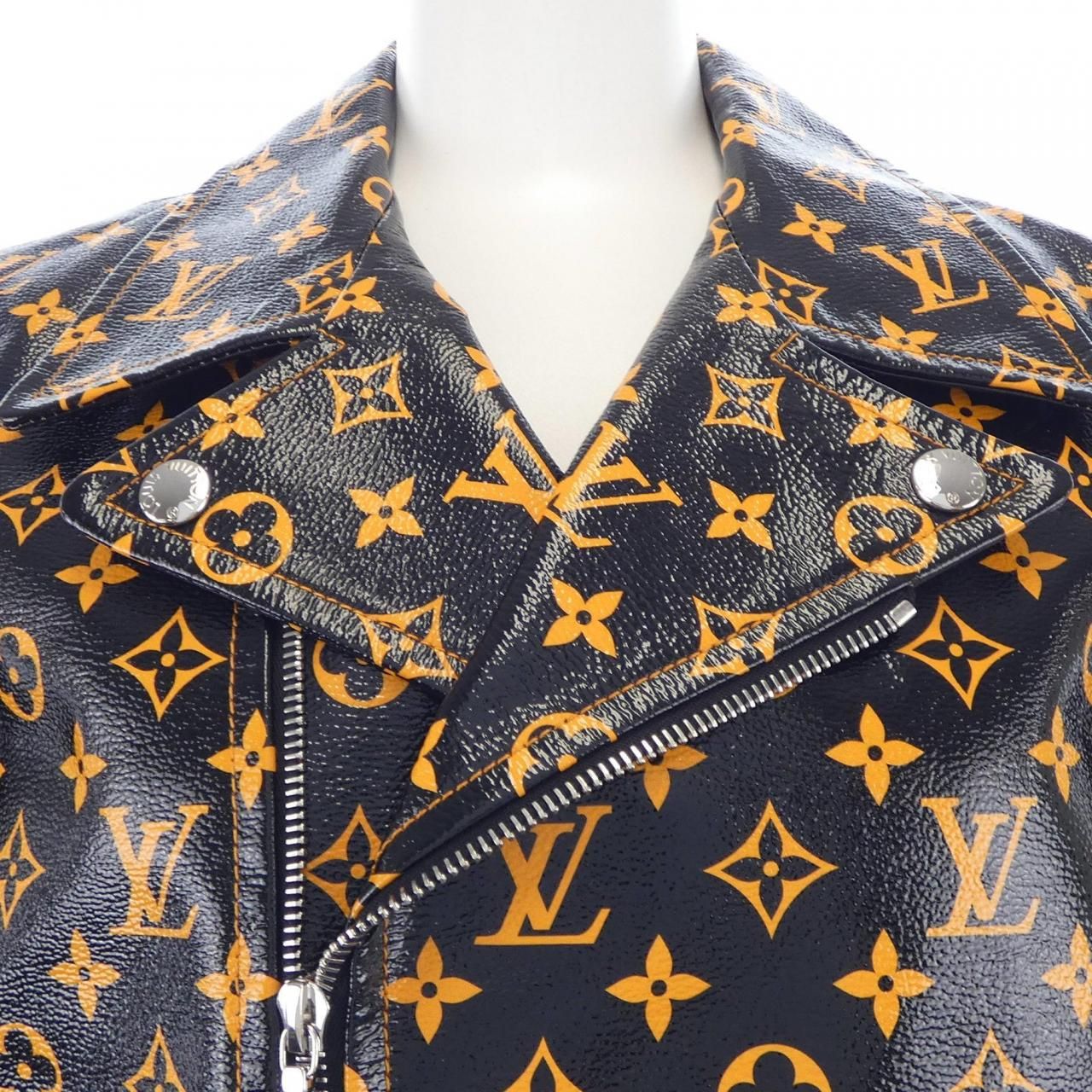 ルイヴィトン LOUIS VUITTON レザーライダースジャケット - メルカリ