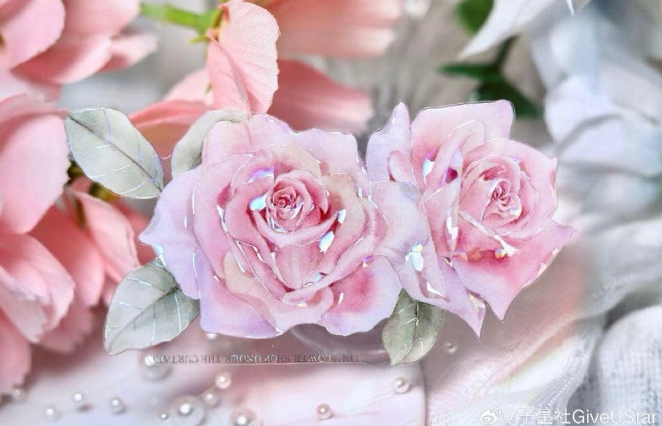 英彩 6 cm 5 m 粉宜人 海外マスキングテープ 海外マステ 花