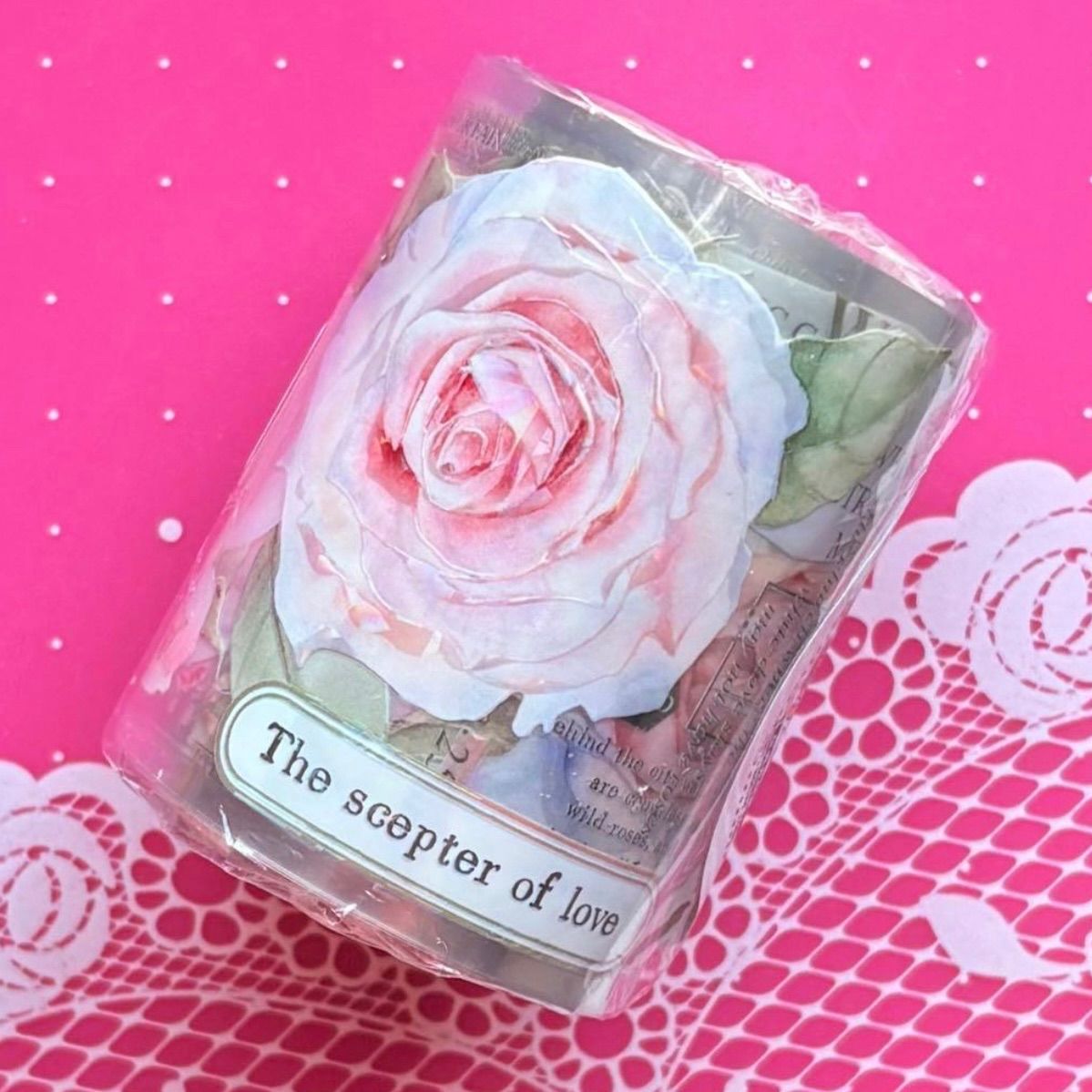 英彩 6 cm×5 m 粉宜人 海外マスキングテープ 海外マステ 花