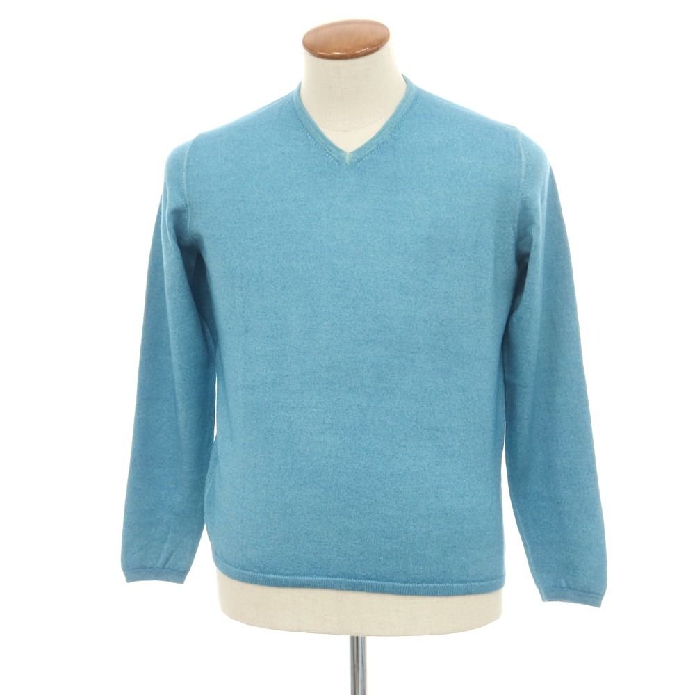クルチアーニ CRUCIANI ガーメントダイ ウール Vネック プルオーバー