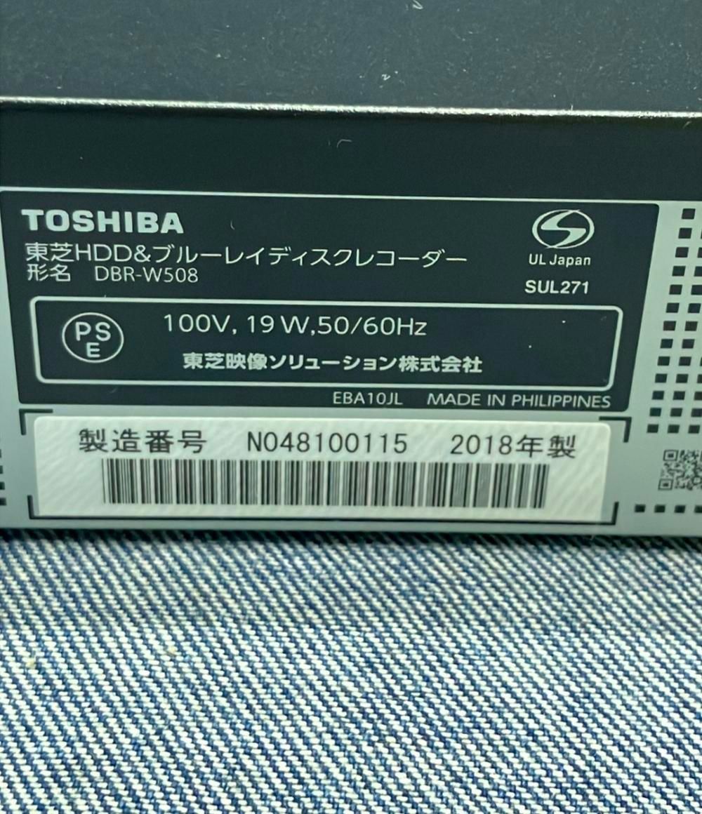 東芝 ブルーレイディスクレコーダー レグザブルーレイ DBR-W508