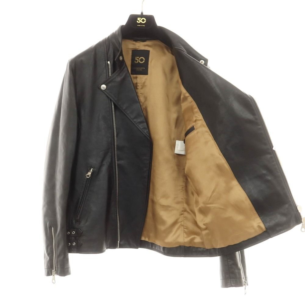 中古】チンクアンタ Cinquanta ホースレザー ライダースジャケット