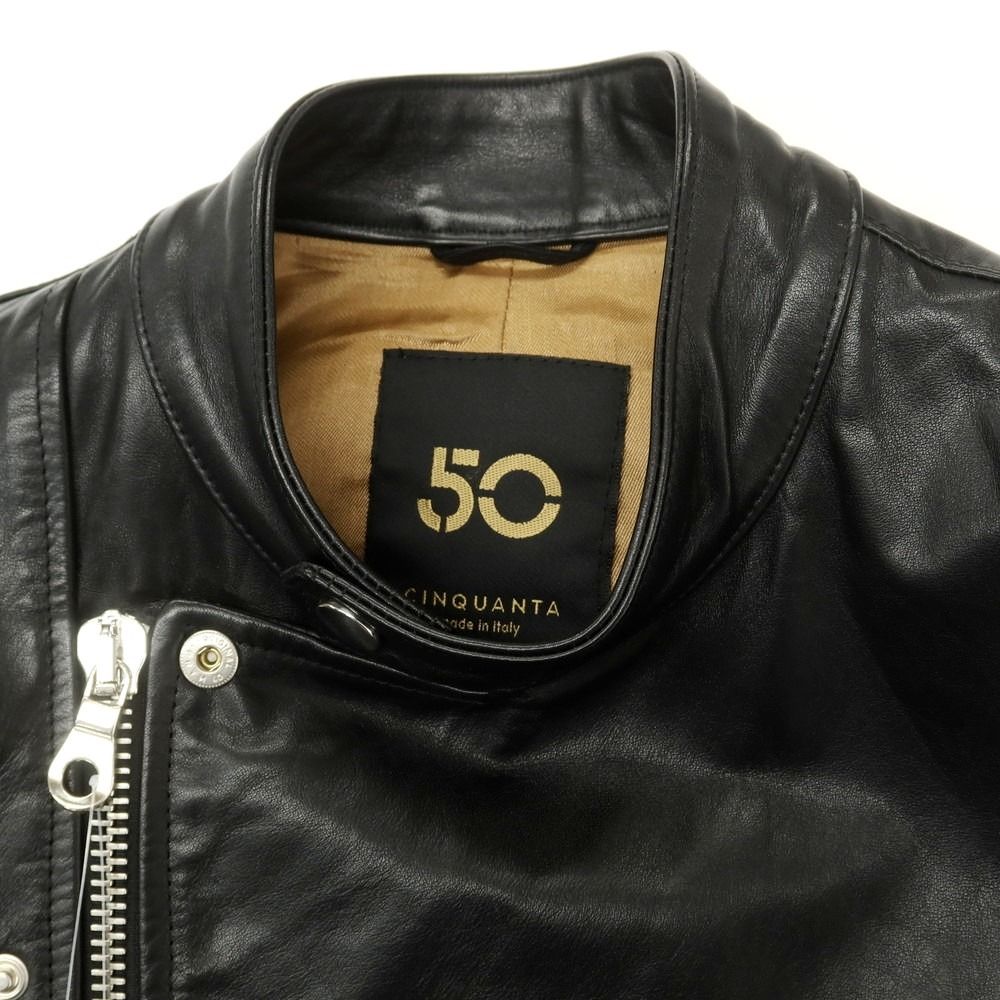 中古】チンクアンタ Cinquanta ホースレザー ライダースジャケット
