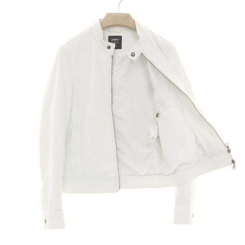 中古】エンメティ EMMETI ラムスキン シングル ライダースジャケット