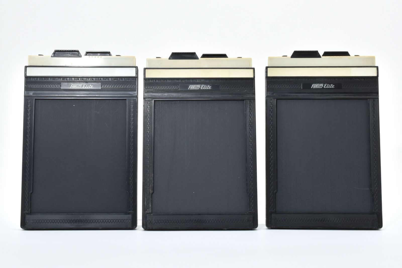 動作未 フィデリティ ELITE 4 x 5 カットフィルムホルダー セット LL 10 6055