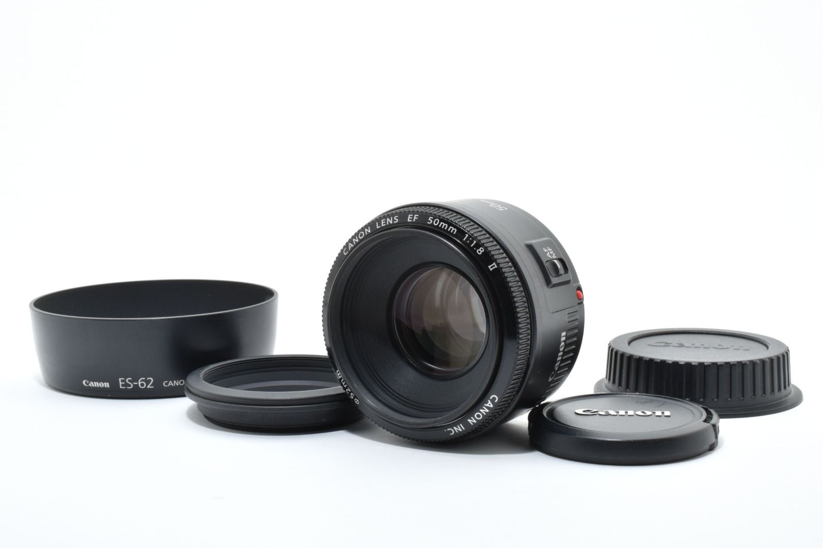 上品 キヤノン CANON EF 50 mm F 1 8 II リングアダプター 62 L 単焦点レンズ LL 33 6102