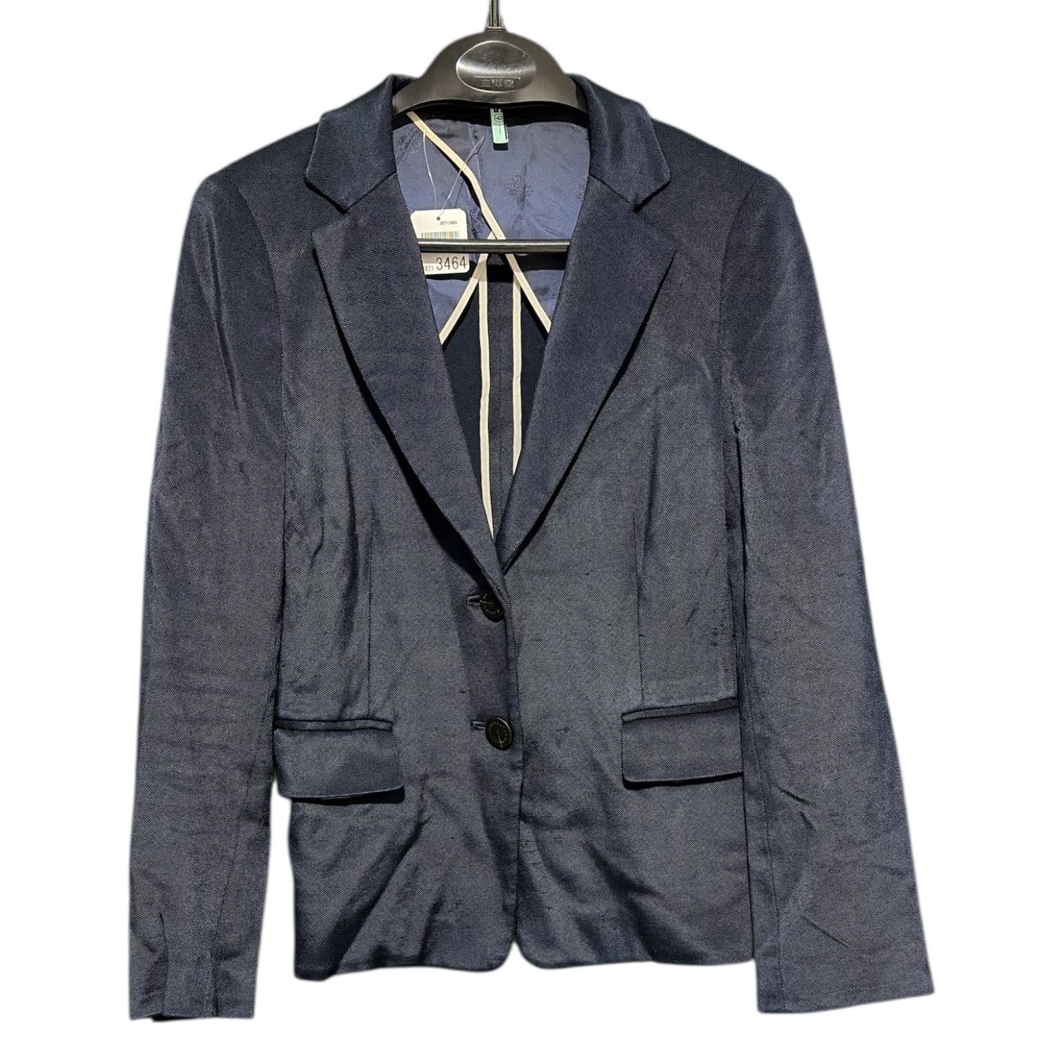 Z1635 アクアスキュータム Aquascutum ネイビー 濃紺 レディース