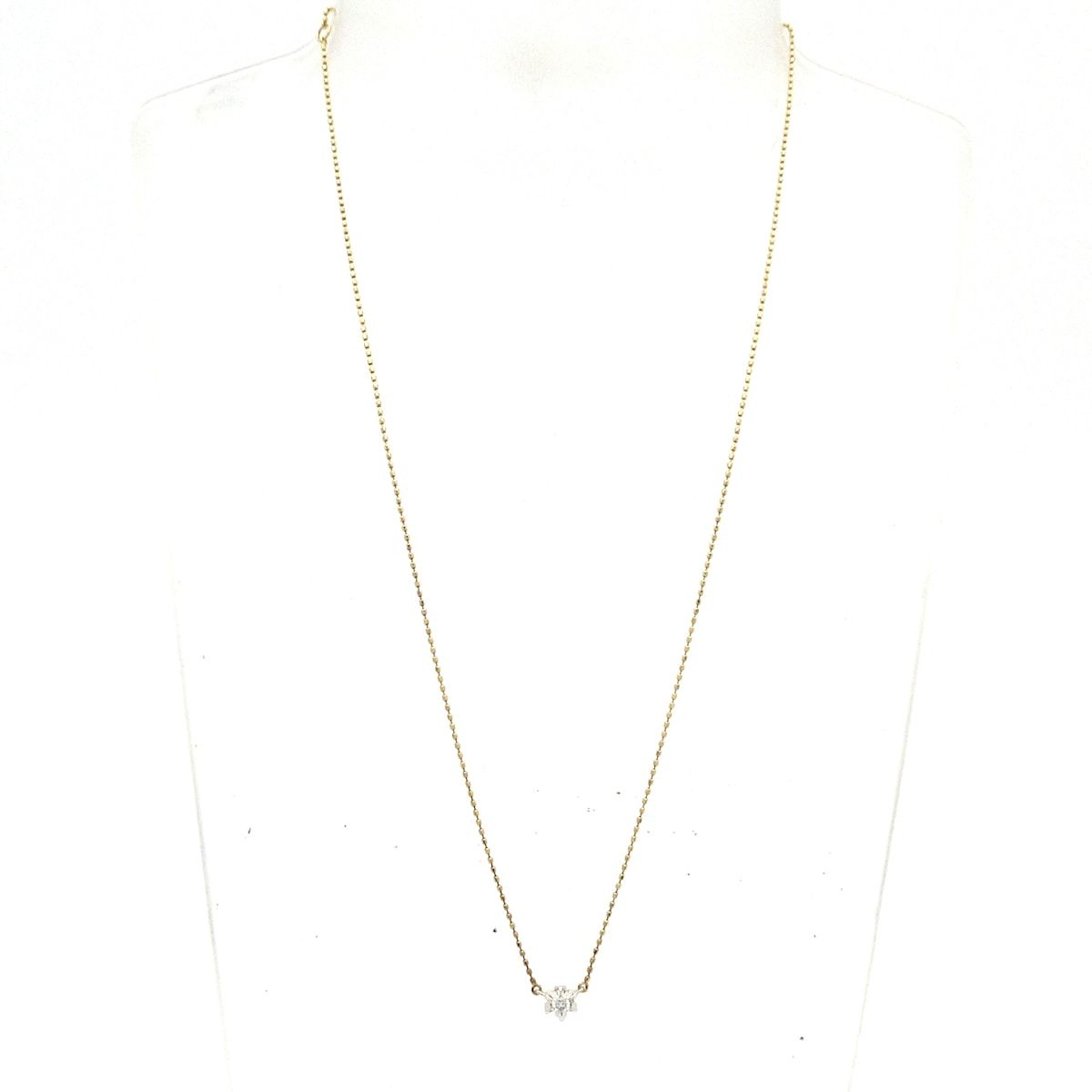 4℃ ヨンドシー K18WG 1粒 ダイヤモンド ネックレス 4℃ 4℃ ヨンドシー 2020 クリスマス 限定 ダイヤモンド K18WG ホワイト