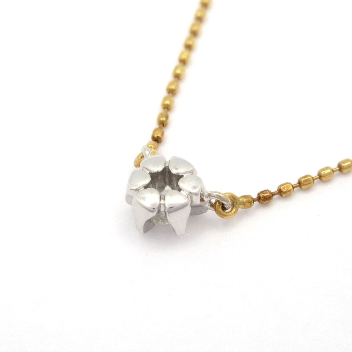 4℃ ヨンドシー K18WG 1粒 ダイヤモンド ネックレス ヨンドシー 4℃ しずく 一粒 ネックレス ダイヤモンド K18PG 1.4g