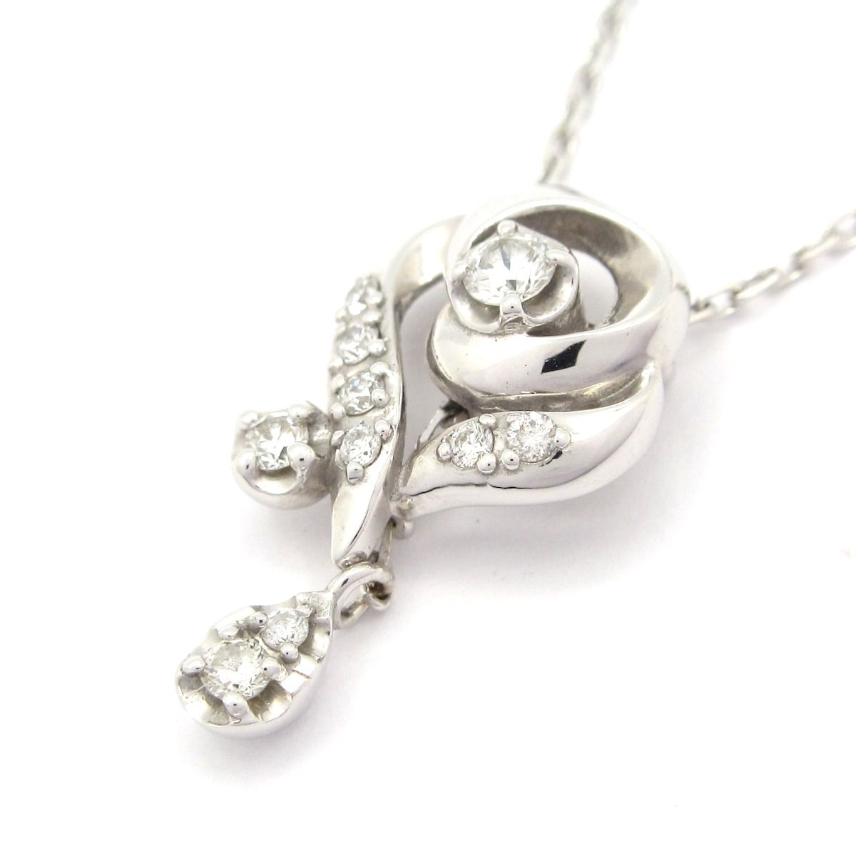 VENDOME ヴァンドーム青山 ネックレス K 18 WG ダイヤモンド 総重量 1 9 g