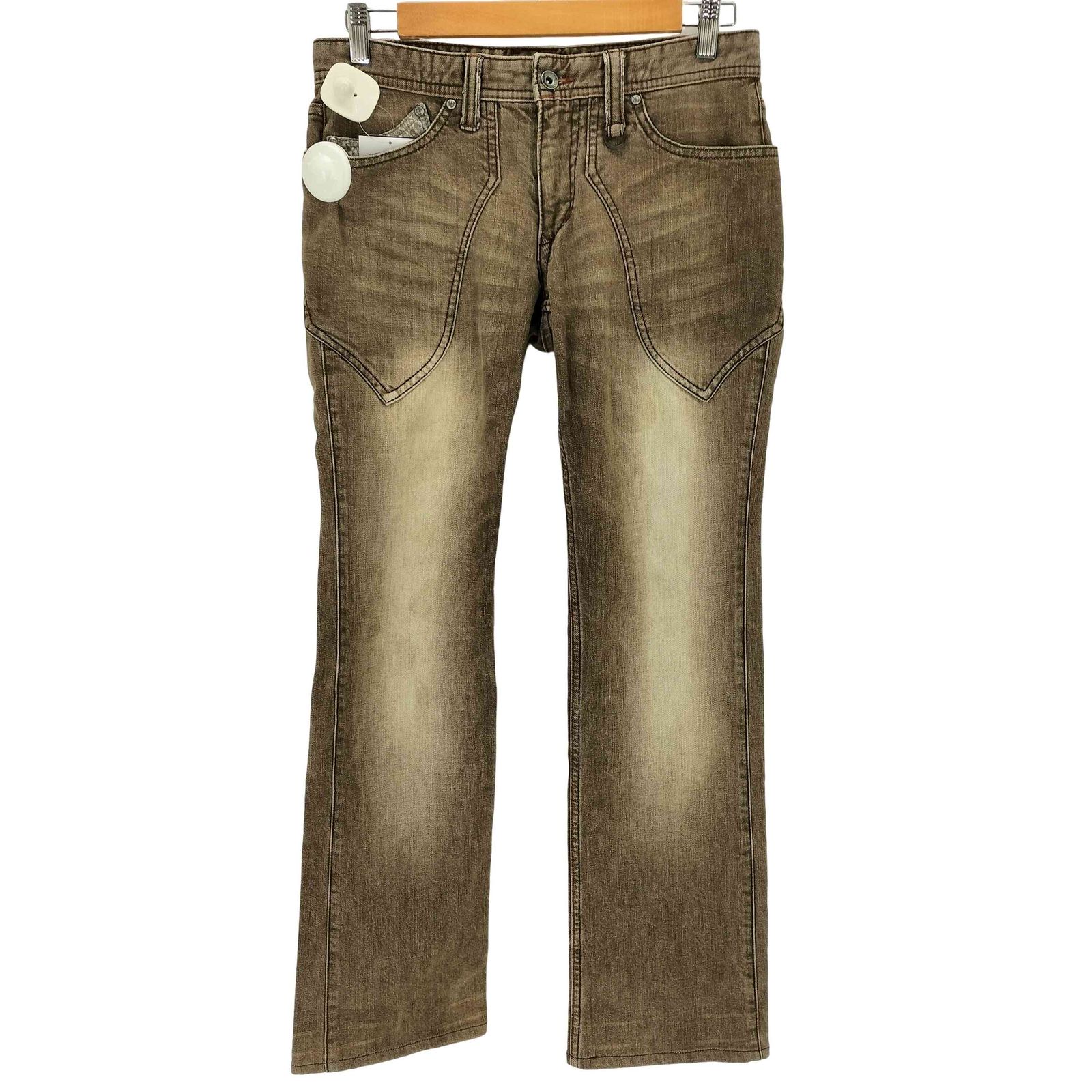 メンズ NICOLE CLUB FOR MEN ダークグレー ブーツカットデニム