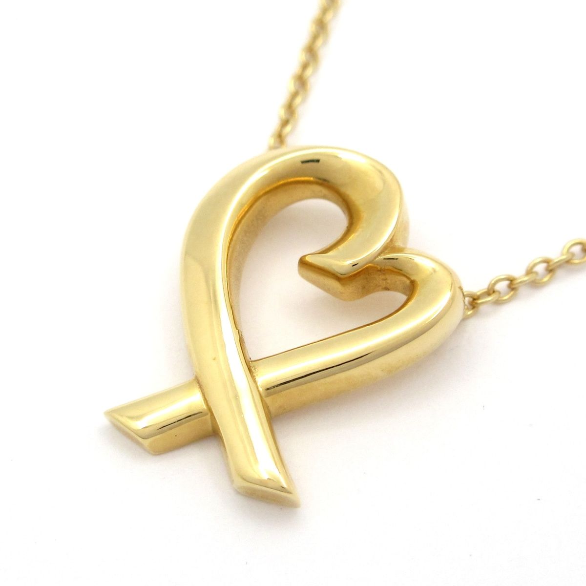 TIFFANY Co ティファニー ネックレス ラヴィングハート K 18 YG 総重量 3 9 g