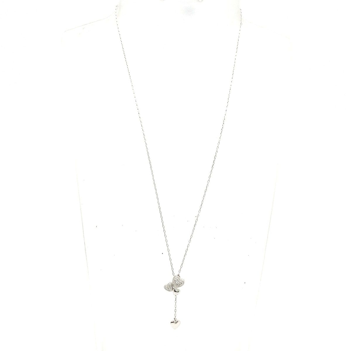 VENDOME ヴァンドーム青山 ネックレス - K 18 WG×ダイヤモンド 総重量 3.9 g ハート