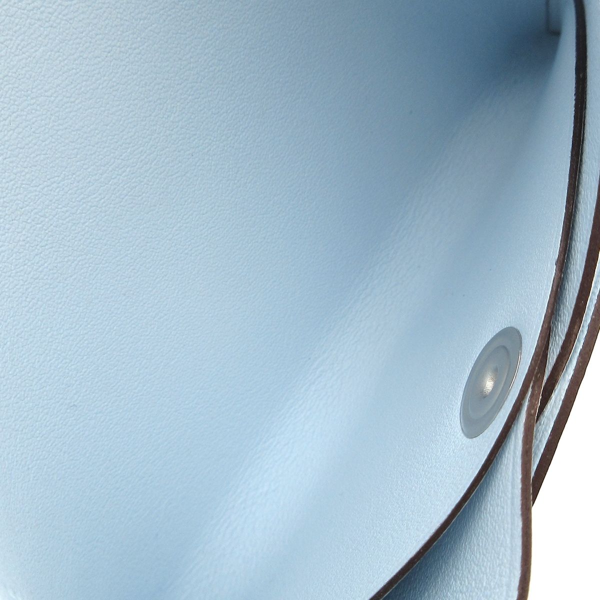  HERMES エルメス カードケース カルヴィ デュオ コンパクト ブループリュム シルバー金具 旅行鞄柄 スーツケース柄 カードケース 小物