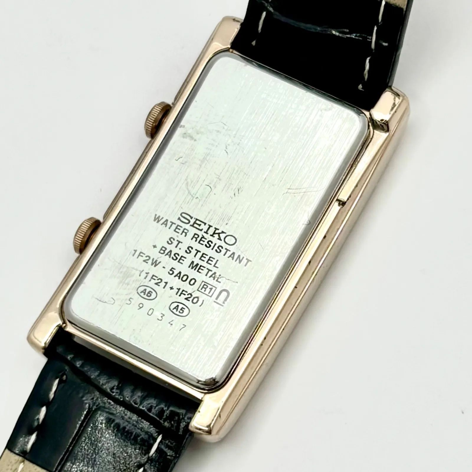 SEIKO - 稼働✨ SEIKO LUCENT デュアルタイム 1F2W-5A00 クォーツの