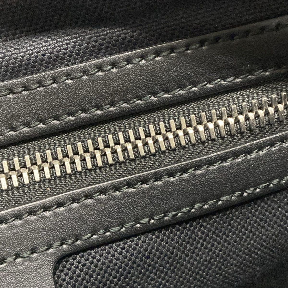  GUCCI グッチ ウエストポーチ GGプラス GGスプリーム 474293 黒×グレー レザー ボディバッグ ウエストポーチ バッグ