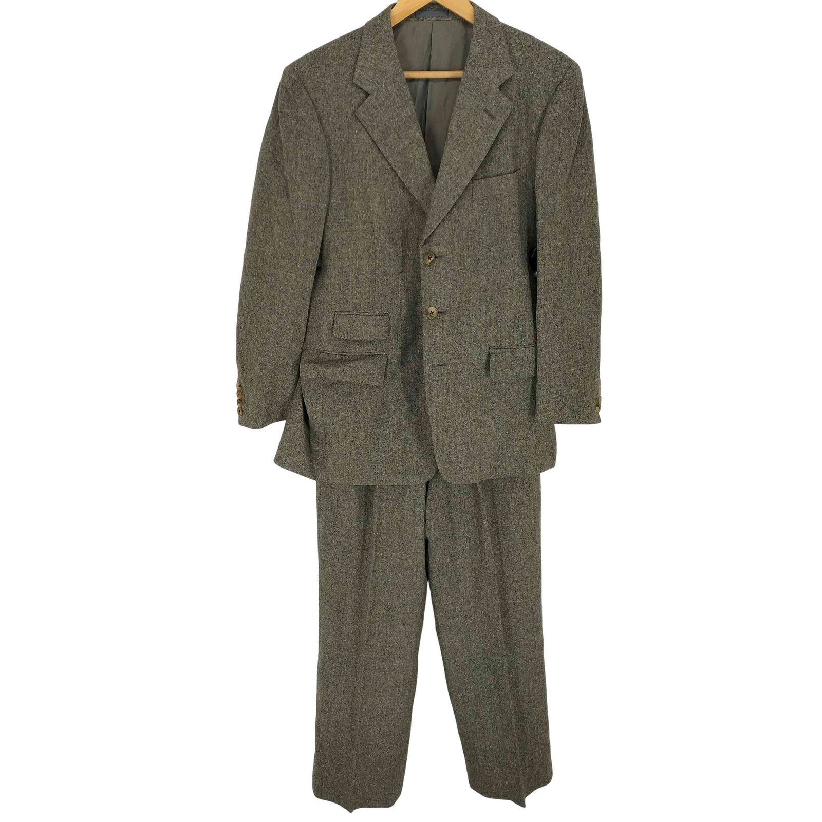 バーバリーズ BURBERRYS ネップ加工3Bテーラードジャケット スーツ  