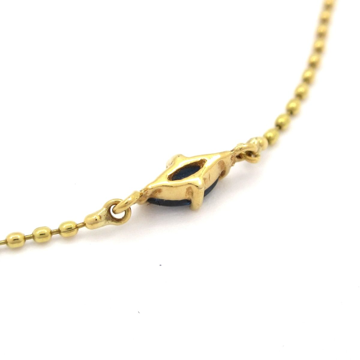  e m イーエム ブレスレット K 18 YG ダークネイビー 総重量 0 8 g ブレスレット アクセサリー